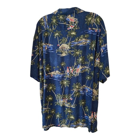 Lot of 2 Saddlebred Men’s XXL Hawaiian Shirts – 100% Rayon – Classic Fit – Tropi - Picture 6 of 9